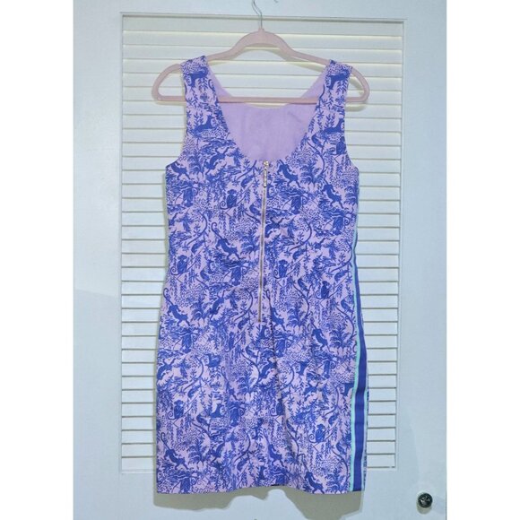 Lilly Pulitzer Women's Lilac Mila Shift Dress As I Can See Camelflage Sz 10 2787 - Picture 15 of 16